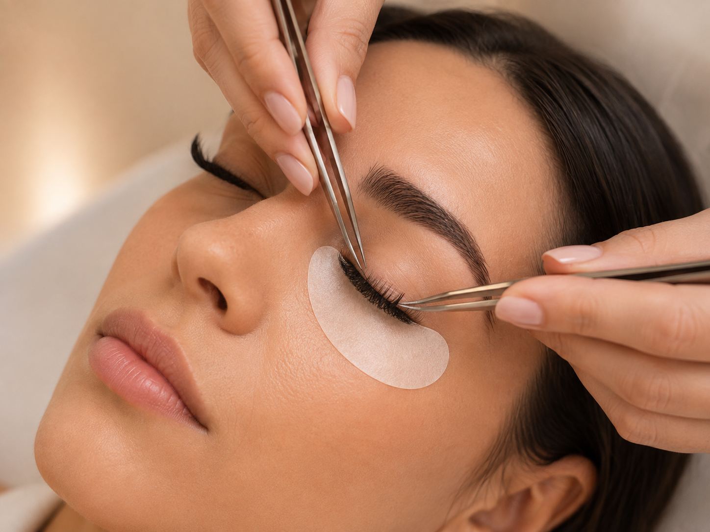 Natural eyelash service result at Elegant Brows and Beauty in Lutz